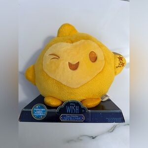 Disney Yellow Star Plush with Embroidered Face